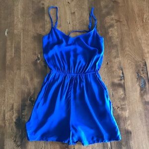 Royal blue romper